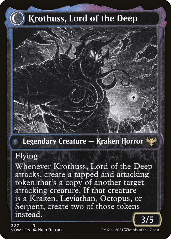 Runo Stromkirk // Krothuss, Lord of the Deep — other side