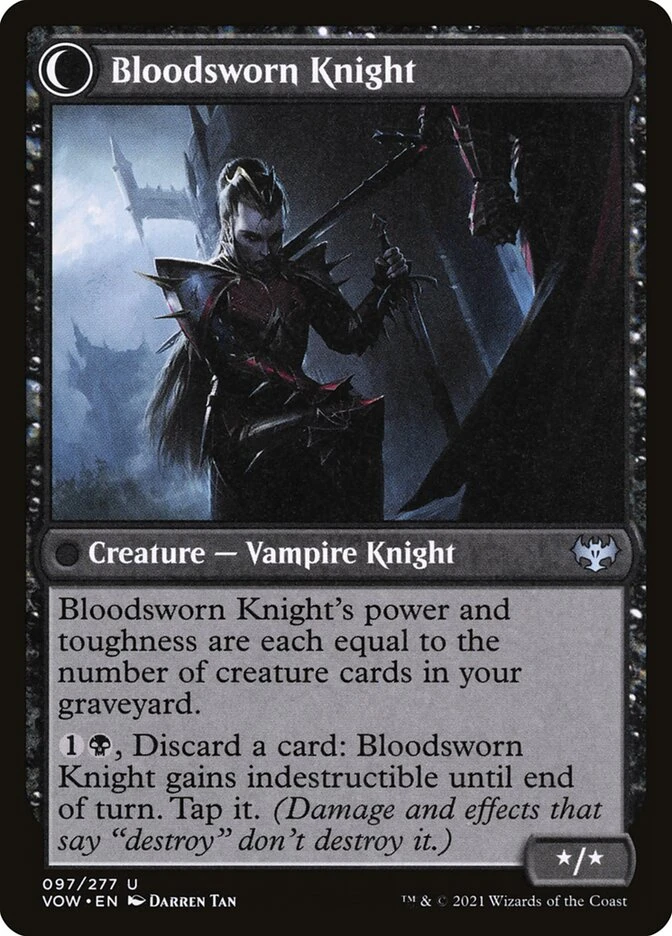 Bloodsworn Squire // Bloodsworn Knight — other side