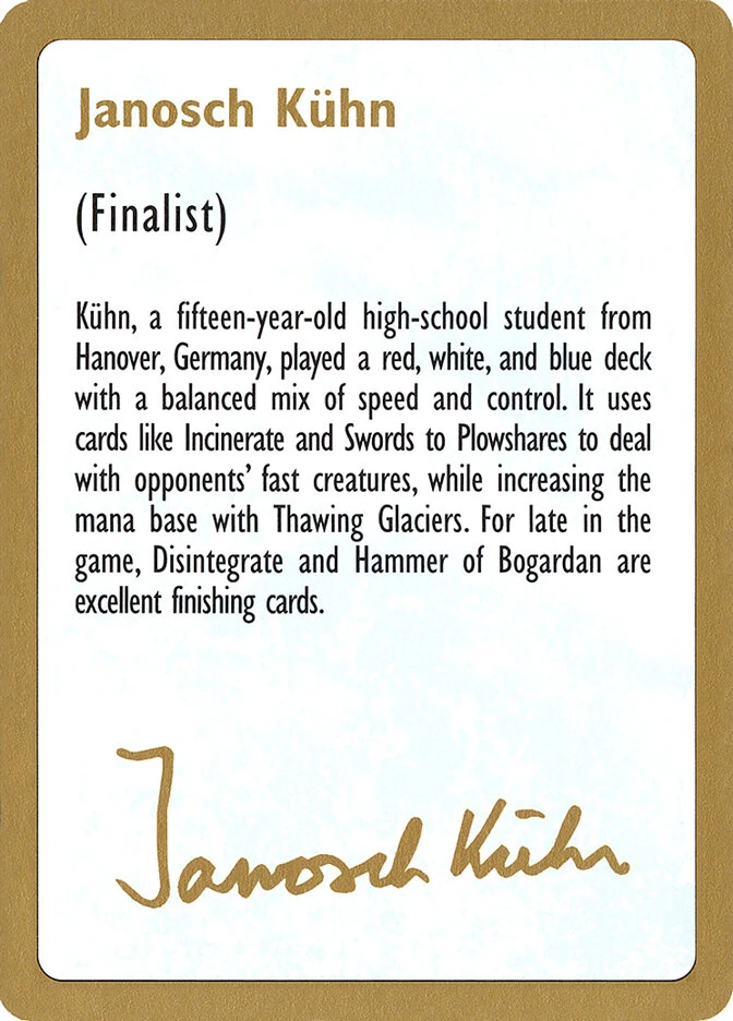 Janosch Kühn Bio (1997)