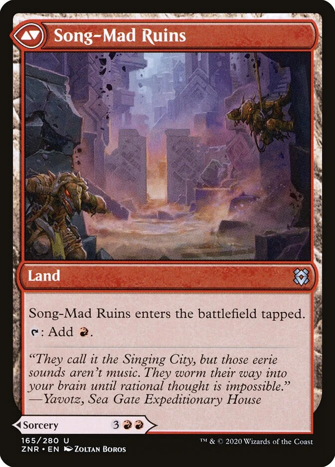 Song-Mad Treachery // Song-Mad Ruins — other side