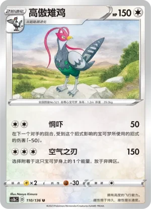 高傲雉鸡