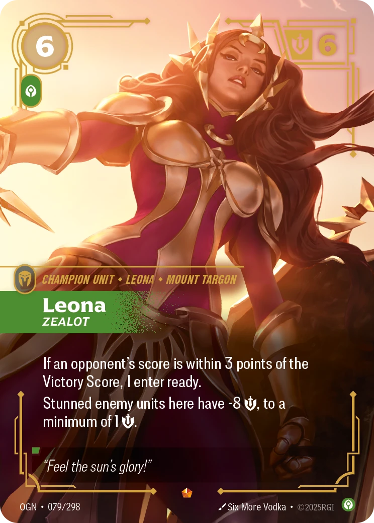 Leona, Zealot