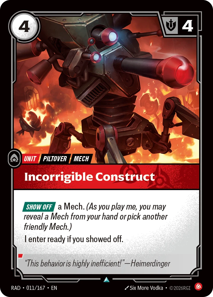 Incorrigible Construct