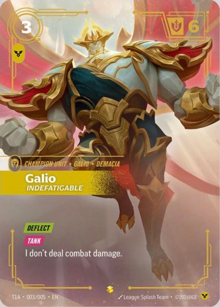 Galio, Indefatigable