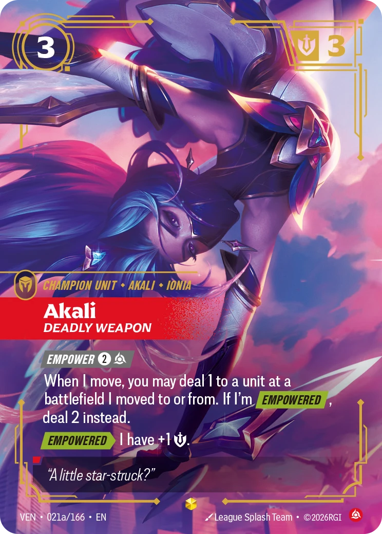 Akali, Deadly Weapon