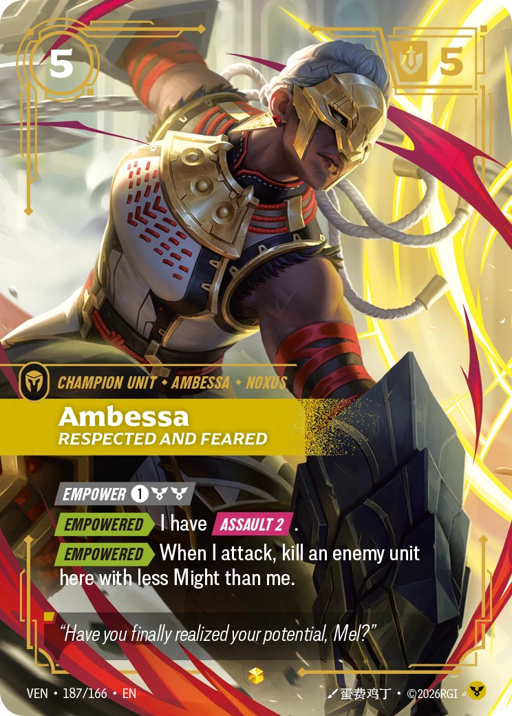 Ambessa, Respected and Feared