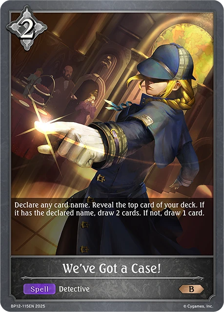 We've Got a Case!