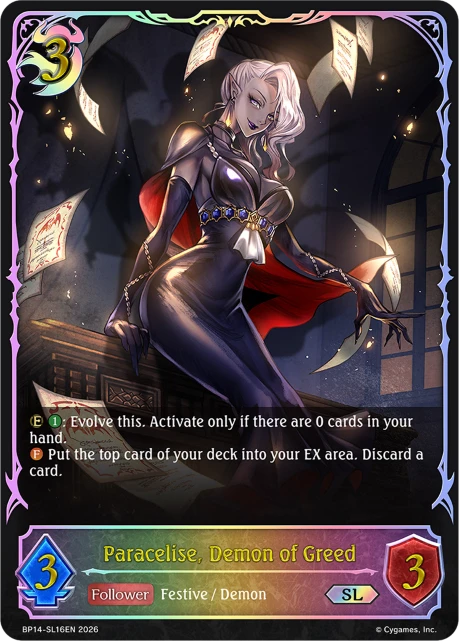Paracelise, Demon of Greed