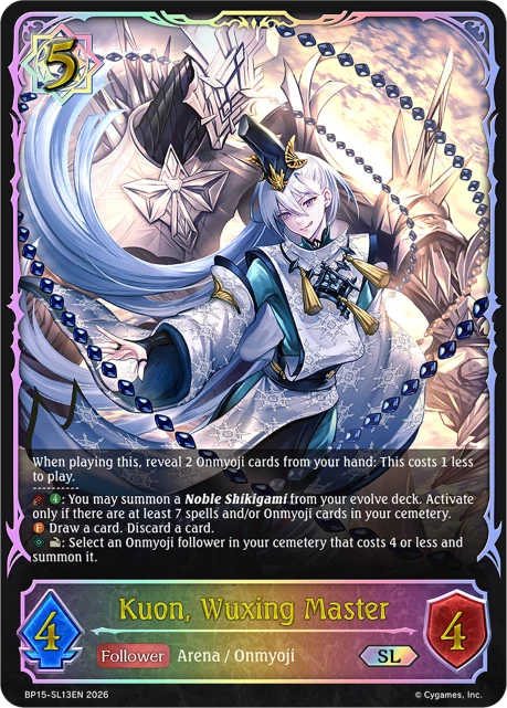 Kuon, Wuxing Master