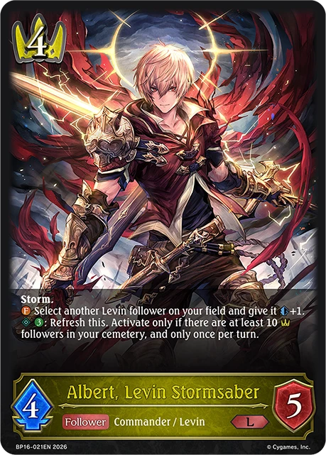 Albert, Levin Stormsaber
