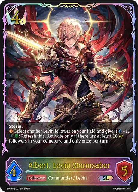 Albert, Levin Stormsaber