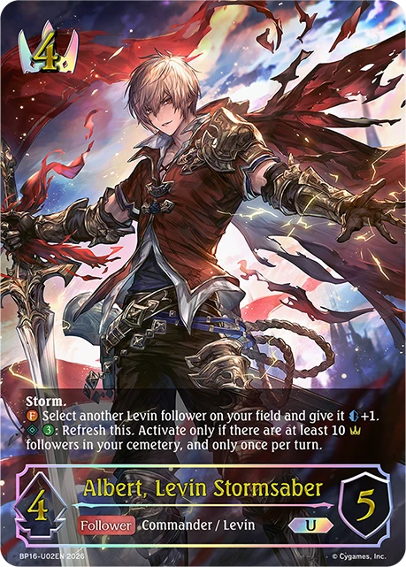 Albert, Levin Stormsaber