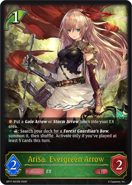 Arisa, Evergreen Arrow