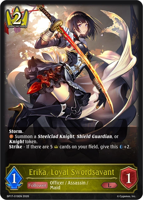 Erika, Loyal Swordsavant