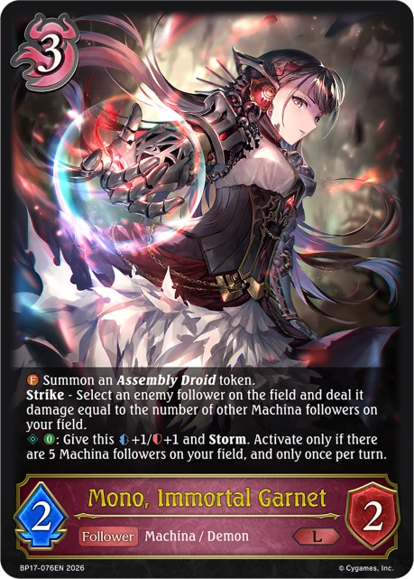 Mono, Immortal Garnet