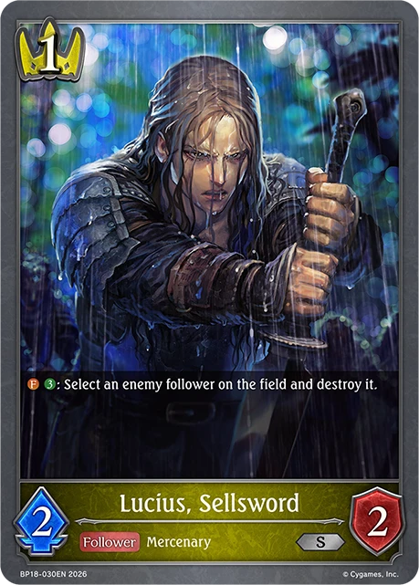 Lucius, Sellsword