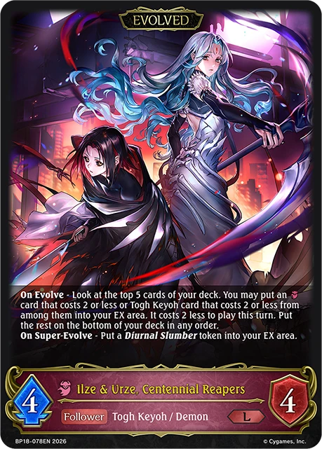 Ilze & Urze, Centennial Reapers