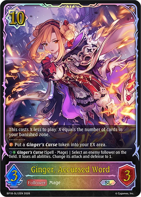 Ginger, Accursed Word