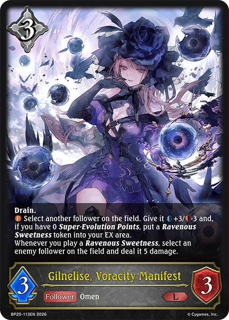 Gilnelise, Voracity Manifest