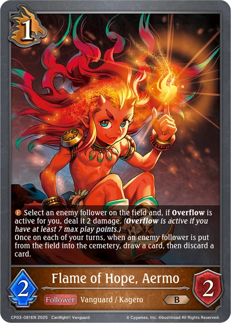 Flame of Hope, Aermo