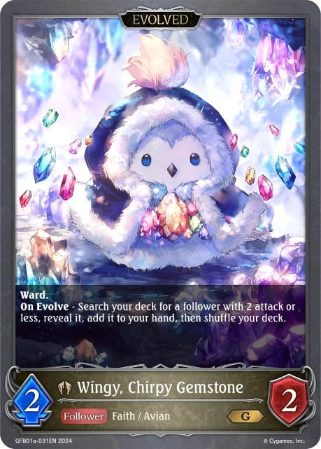Wingy, Chirpy Gemstone
