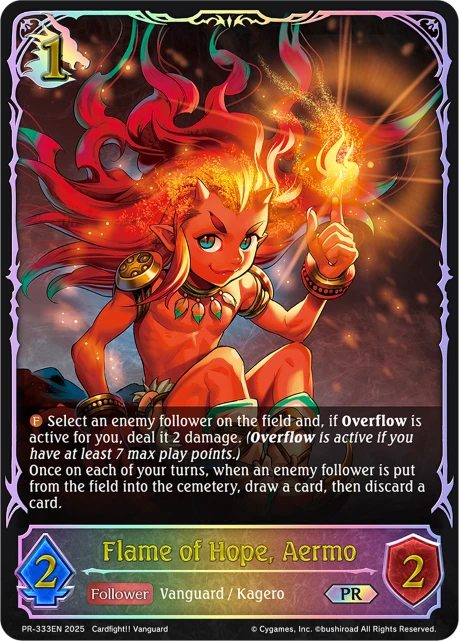 Flame of Hope, Aermo