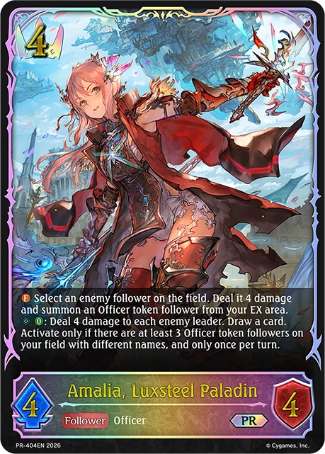 Amalia, Luxsteel Paladin