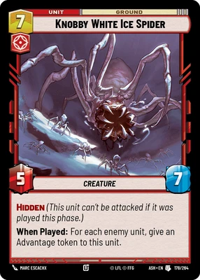 Knobby White Ice Spider