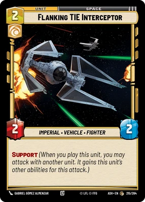 Flanking TIE Interceptor
