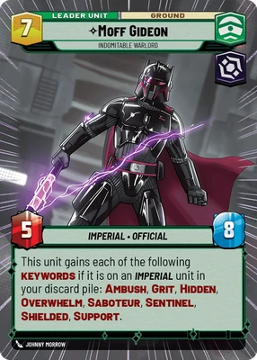 Moff Gideon — other side