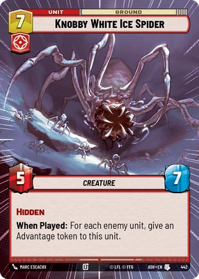 Knobby White Ice Spider