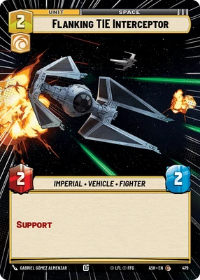 Flanking TIE Interceptor