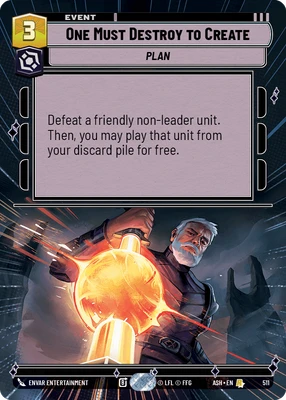 One Must Destroy to Create