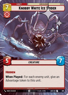 Knobby White Ice Spider