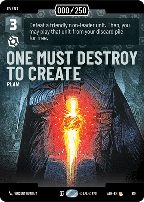 One Must Destroy to Create