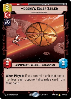 Dooku's Solar Sailer