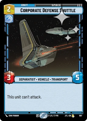 Corporate Defense Shuttle
