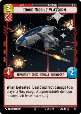 Droid Missile Platform