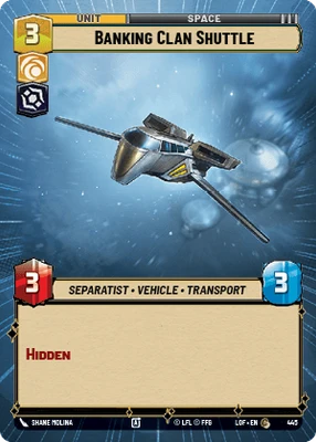 Banking Clan Shuttle