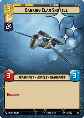 Banking Clan Shuttle
