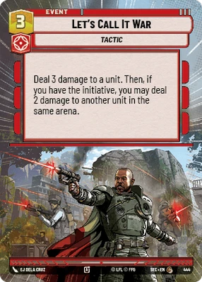 Let's Call It War