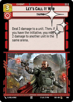 Let's Call It War
