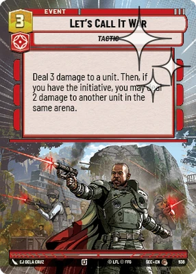 Let's Call It War