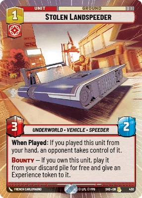 Stolen Landspeeder