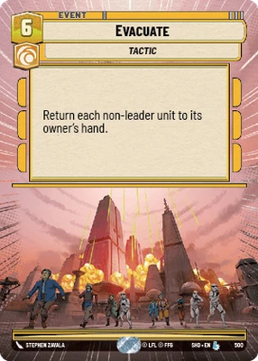 Evacuate