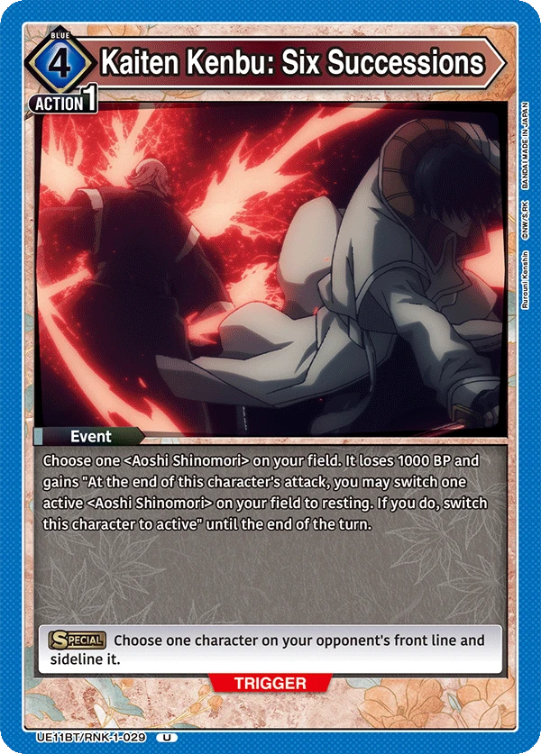 Kaiten Kenbu: Six Successions