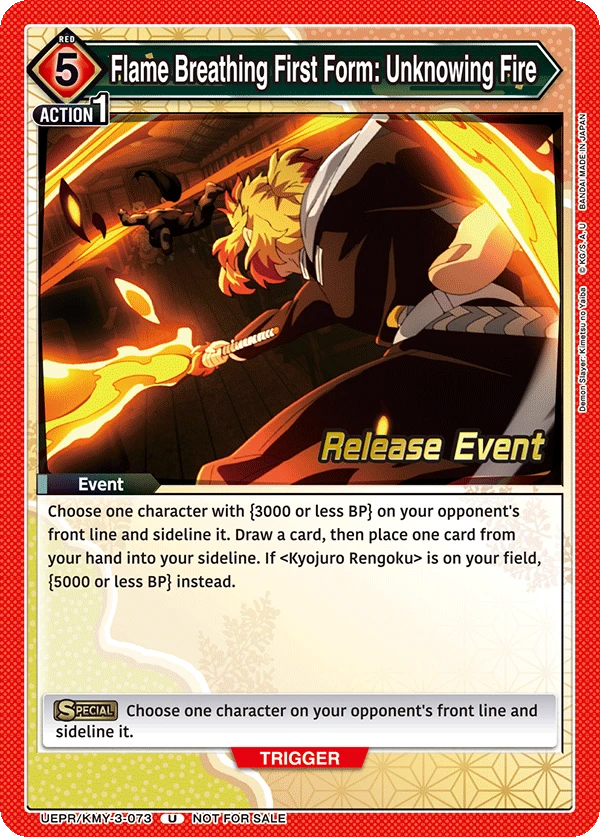 Flame Breathing First Form: Unknowing Fire