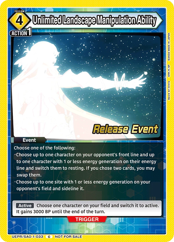 Unlimited Landscape Manipulation Ability