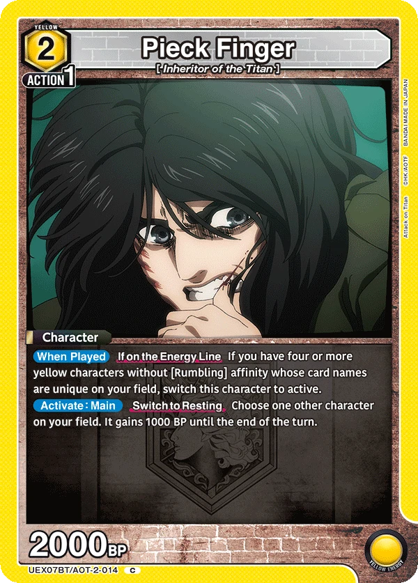 Pieck Finger