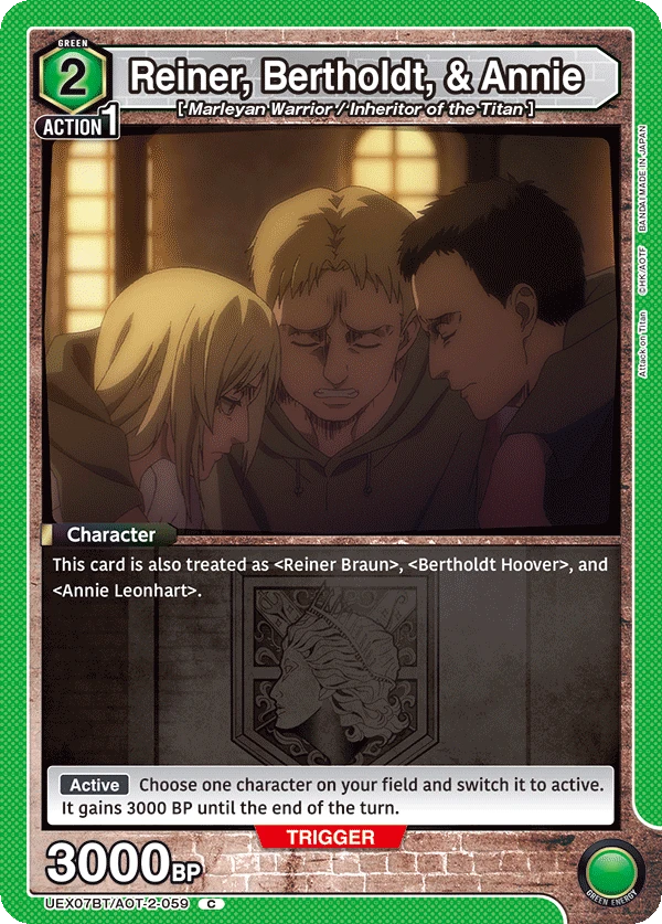 Reiner, Bertholdt, & Annie